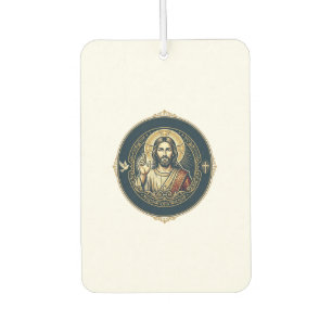 Jesus Digital Artist iPad Art T-Shirt Inspirationa Car Air Freshener