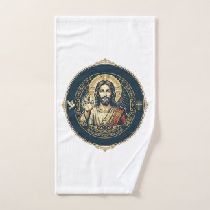 Jesus Digital Artist iPad Art T-Shirt Inspirationa Hand Towel