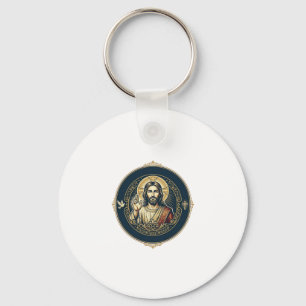 Jesus Digital Artist iPad Art T-Shirt Inspirationa Key Ring