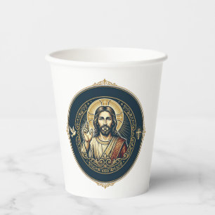 Jesus Digital Artist iPad Art T-Shirt Inspirationa Paper Cups