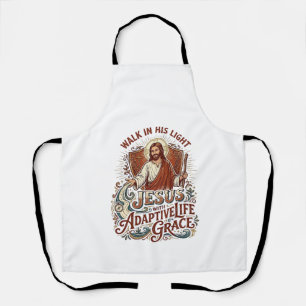Jesus Disability Encouragement T-Shirt Inspiration Apron