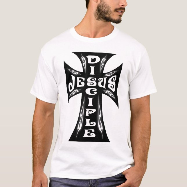 Jesus Disciple cross T-Shirt (Front)