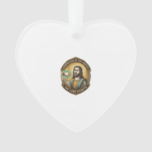 Jesus Dislike Button Social Media Hater Troll Humo Ornament