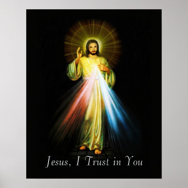 Jesus Divine Mercy Poster (Front)