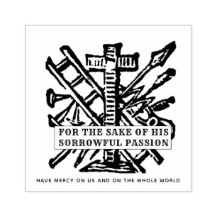 JESUS DIVINE MERCY PRAYER RELIGIOUS CATHOLIC RUBBER STAMP