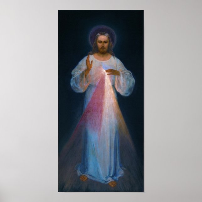 Jesus Divine Mercy Vilnius Eugeniusz Kazimirowski Poster (Front)