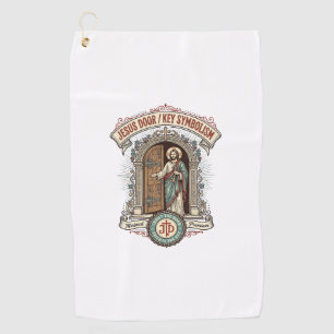 Jesus Door Key Symbolism Jesus Door Key Symbolism  Golf Towel