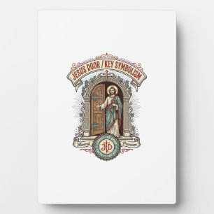 Jesus Door Key Symbolism Jesus Door Key Symbolism  Plaque