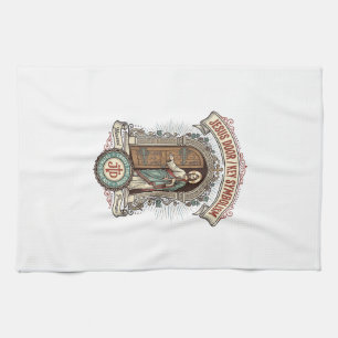 Jesus Door Key Symbolism Jesus Door Key Symbolism  Tea Towel