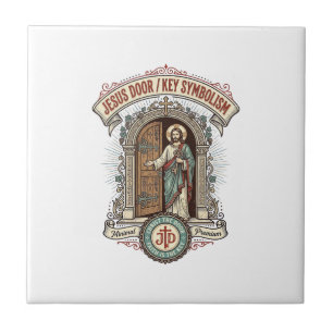 Jesus Door Key Symbolism Jesus Door Key Symbolism  Tile