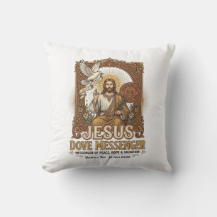 Jesus Dove Messenger Jesus Dove Messenger Christia Cushion