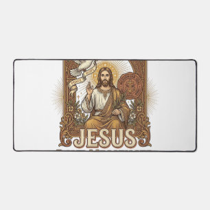 Jesus Dove Messenger Jesus Dove Messenger Christia Desk Mat