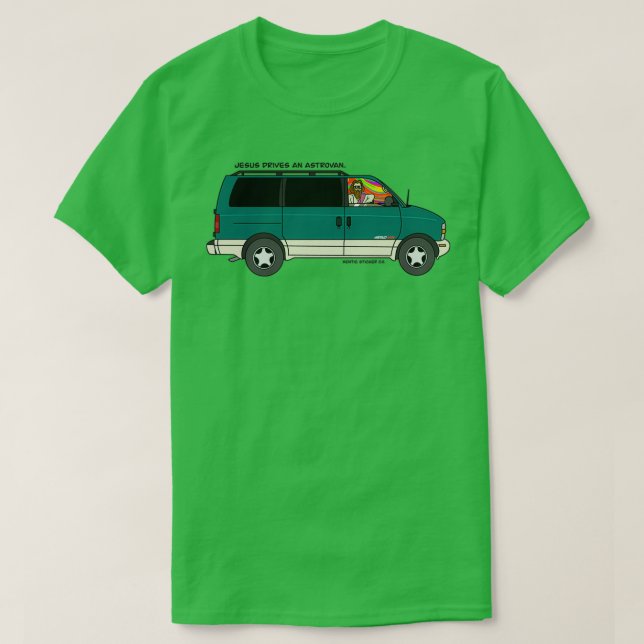Jesus Drives an Astrovan T-Shirt (Design Front)