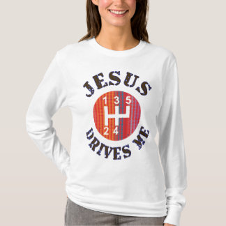 Jesus Drives Me women's Christian hoodie T-Shirt