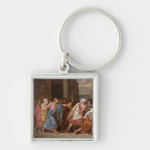 Jesus Driving the Merchants from the Temple Key Ring