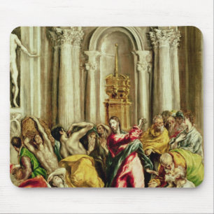 Jesus Driving the Merchants from the Temple Mouse Pad