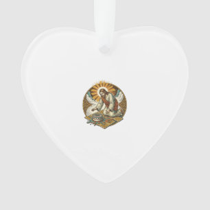 Jesus Dropped Birthday Cake Face Down Kitchen Floo Ornament