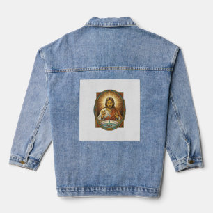Jesus Dropped Contact Lens Bathroom Sink Drain Bli Denim Jacket