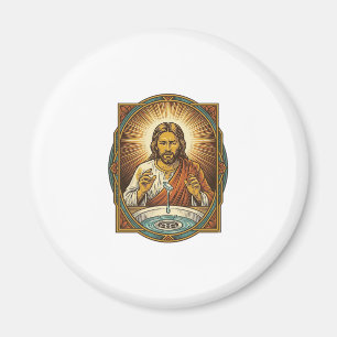 Jesus Dropped Contact Lens Bathroom Sink Drain Bli Magnet