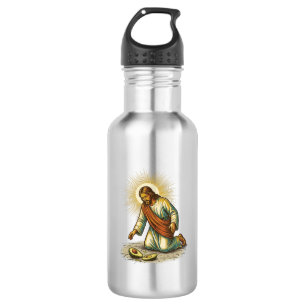 Jesus Dropped Fresh Sliced Avocado Floor Tragic Fo 532 Ml Water Bottle