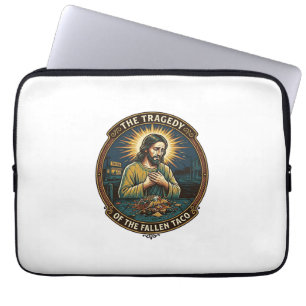 Jesus Dropped Late Night Taco Street Food Drunk Hu Laptop Sleeve
