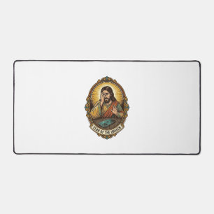 Jesus Dropped Phone Screen Down Dance Floor Club H Desk Mat