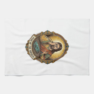 Jesus Dropped Phone Screen Down Dance Floor Club H Tea Towel