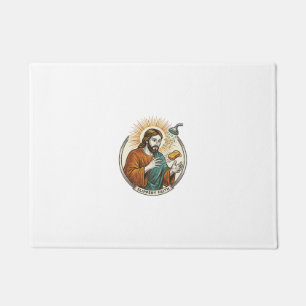 Jesus Dropped Slippery Soap Shower Tub Clumsy Humo Doormat