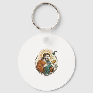 Jesus Dropped Slippery Soap Shower Tub Clumsy Humo Key Ring