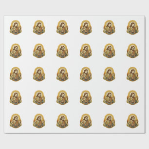 Jesus Dropped Sushi In Soy Sauce Splatter Food Hum Wrapping Paper