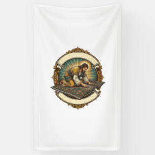Jesus Dropped Tiny Screw Thick Carpet DIY Humor_1 Banner