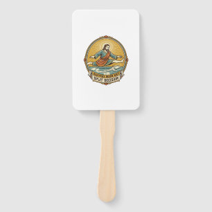 Jesus Dropped Wet Soap Sliding Bathroom Floor Clum Hand Fan