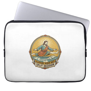 Jesus Dropped Wet Soap Sliding Bathroom Floor Clum Laptop Sleeve