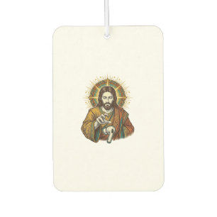 Jesus Dropped Wireless Earbud Under Desk Tech Clum Car Air Freshener