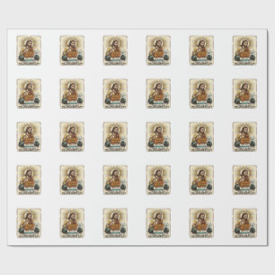 Jesus Dropping Heavy Dumbbell Loudly Gym Lunk Alar Wrapping Paper