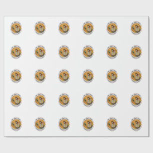 Jesus Dropping Shampoo Bottle On Foot Shower Pain Wrapping Paper