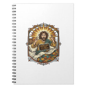 Jesus Drunk Online Shopping Receipt Morning After Notebook