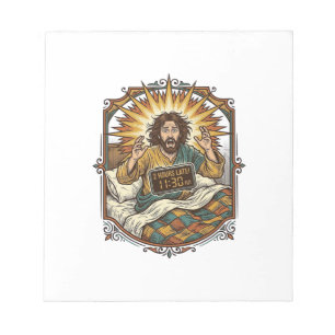Jesus Drunk Online Shopping Receipt Morning After Notepad