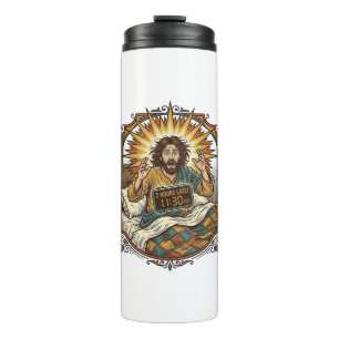Jesus Drunk Online Shopping Receipt Morning After Thermal Tumbler
