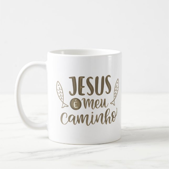 jesus é meu caminho coffee mug (Left)