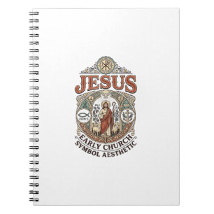 Jesus Early Church Symbol Aesthetic Jesus Early Ch Notebook