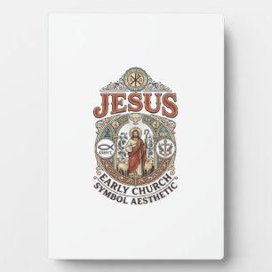 Jesus Early Church Symbol Aesthetic Jesus Early Ch Plaque