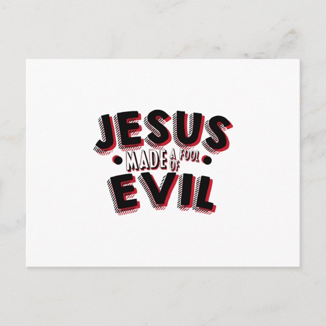 Jesus Easter April Fools Day Holiday Postcard (Front)