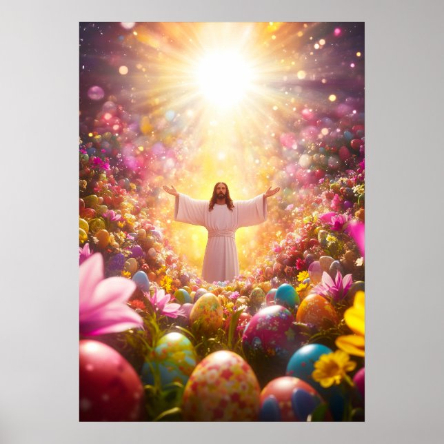 Jesus Easter Resurrection Poster (Front)
