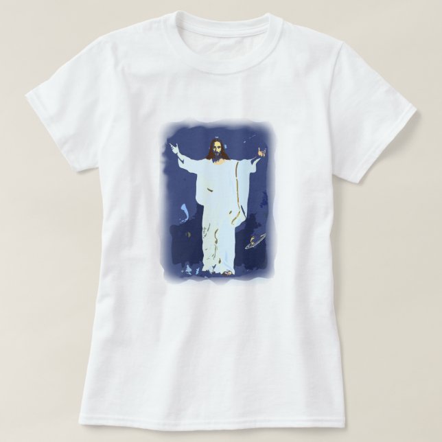 Jesus Easter Shirt - He Is Risen Tee Design (Design Front)