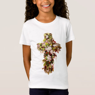 Jesus Easter Sunday Flowering cross T-Shirt