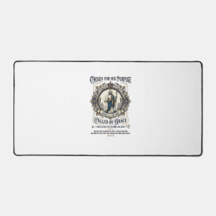 Jesus Electrician Shirt Faith Based Design_1 Desk Mat