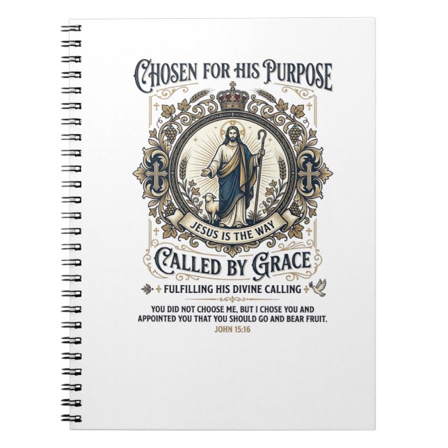 Jesus Electrician Shirt Faith Based Design_1 Notebook (Front)