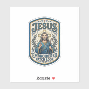 Jesus Embroidered Patch Look Jesus Embroidered Pat