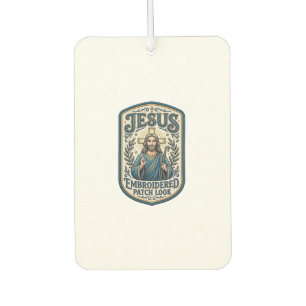 Jesus Embroidered Patch Look Jesus Embroidered Pat Car Air Freshener